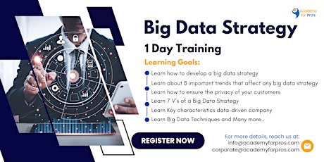 Big Data Strategy 1 Day Training in New York City, NY on May 17th, 2024