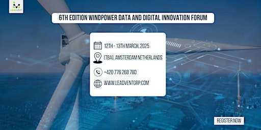 Primaire afbeelding van 6th Edition Windpower Data And Digital Innovation Forum