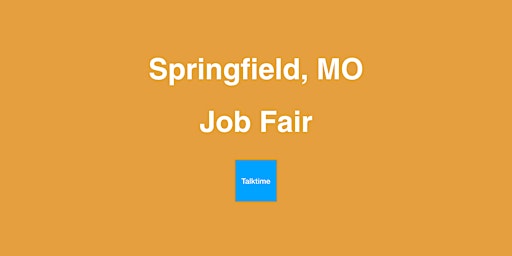 Primaire afbeelding van Job Fair - Springfield