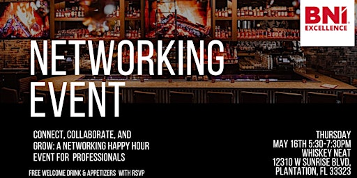 Imagem principal de Professional Networking Event- Happy Hour at Whiskey Neat