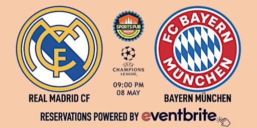 Imagem principal de Real Madrid v Bayern München | Champions League - Sports Pub La Latina