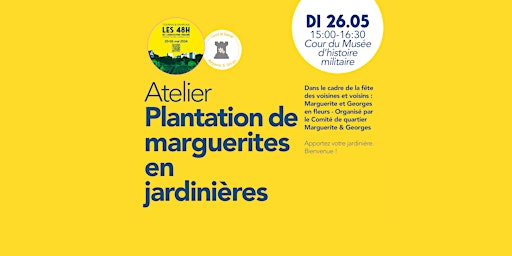 Imagem principal do evento Plantation de marguerites en jardinières