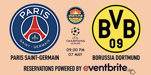 Hauptbild für PSG Paris v Borussia Dortmund | Champions League - Sports Pub Malasaña