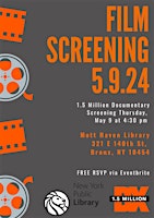 1.5 Million Documentary Screening at Mott Haven Library primary image