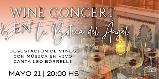 Wine Concert Vino e Historia  en la Botica del Ángel primary image