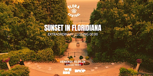 Imagem principal do evento SUNSET IN FLORIDIANA: Venerdì 10 Maggio, dalle 19:00 a Mezzanotte