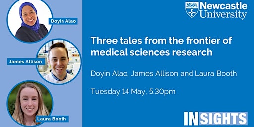 Imagem principal do evento Three tales from the frontier of medical sciences research