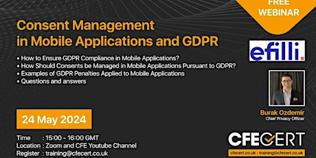 Free Webinar - Consent Management in Mobile Applications and GDPR