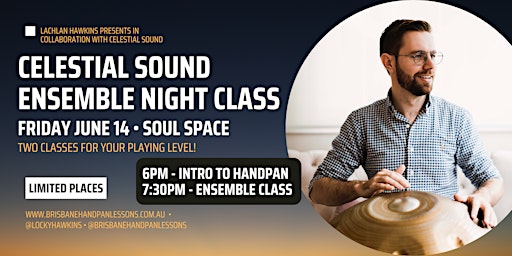 Immagine principale di Explore the Handpan: Celestial Sound Ensemble Night (Double Class) 