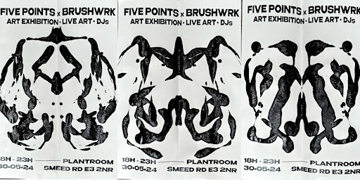 Hauptbild für Five Points x BRUSHWRK: art exhibition, live art, DJs