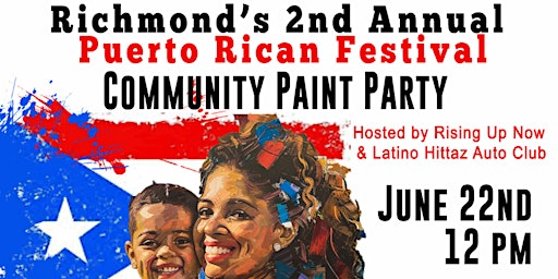 Primaire afbeelding van 2nd Annual Puerto Rican Festival Community Paint Party