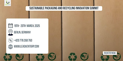 Imagem principal de Sustainable Packaging And Recycling Innovation Summit