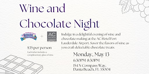 Imagen principal de Wine and Chocolate Night with Tasteful Thoughts Chocolate