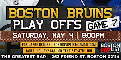 Game 7 Watch Party: Bruins vs. Leafs primary image