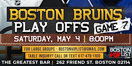 Game 7 Watch Party: Bruins vs. Leafs