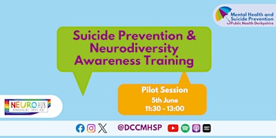 Imagem principal do evento Suicide Prevention and Neurodiversity Awareness Training in Derbyshire
