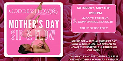 Mother's Day Sip & Flow primary image