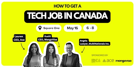 Primaire afbeelding van 8 TICKETS  LEFT | How to Get a Tech Job in Canada