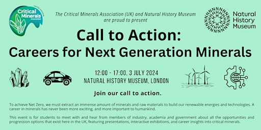 Imagem principal do evento Call to Action: Careers for Next Generation Minerals