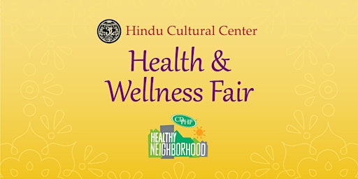 Primaire afbeelding van Hindu Cultural Center Health & Wellness Fair
