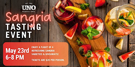 Sangria Tasting Event -  Deptford primary image