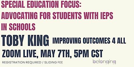 Special Education Focus: Student (IEP/EL) Centered Scheduling