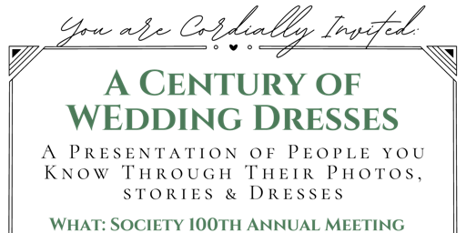 Image principale de You Are Cordially Invited: Society 100th Annual Meeting