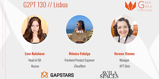 Hauptbild für G2PT130 - 130º Geek Girls Portugal - Lisboa