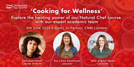 Natural Chef Cooking for Wellness - 6th June 2024