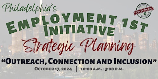 Philadelphia's  Employment 1st Initiative:  Strategic Planning primary image