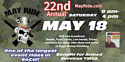 Primaire afbeelding van 22nd Annual May Ride and Family Festival
