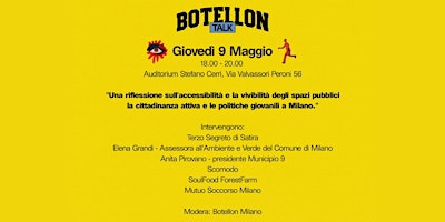 Immagine principale di Botellon Talk - Stare bene a Milano 