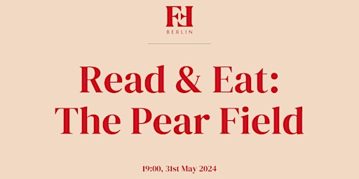 Imagem principal do evento Read & Eat: The Pear Field
