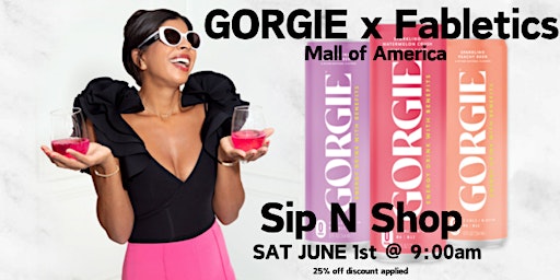 Imagem principal do evento Sip N Shop with GORGIE x Fabletics