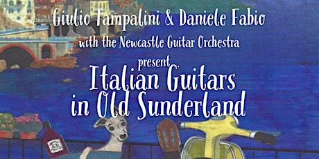 Giulio Tampalini and Daniele Fabio with the Newcastle Guitar Orchestra