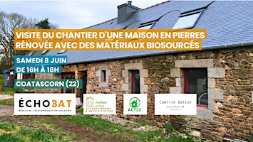 Hauptbild für Visite de chantier  d'une maison en pierre rénovée en matériaux biosourcés