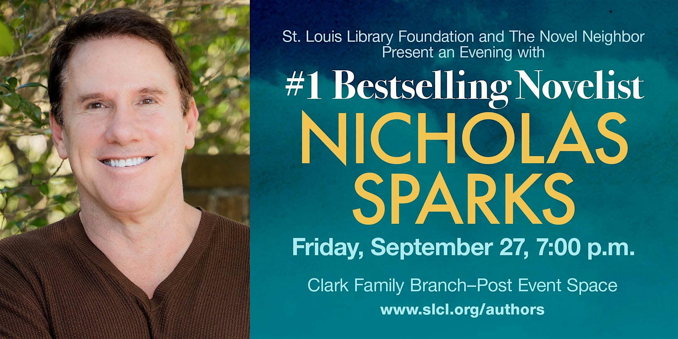 Author Event - Nicholas Sparks, "Counting Miracles"