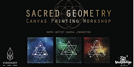 Sacred Geometry Canvas Painting Workshop - Zen Wednesdays primary image