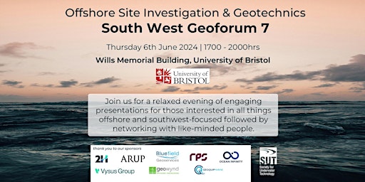 Imagem principal de Offshore Site Investigation & Geotechnics – South West Geoforum 7