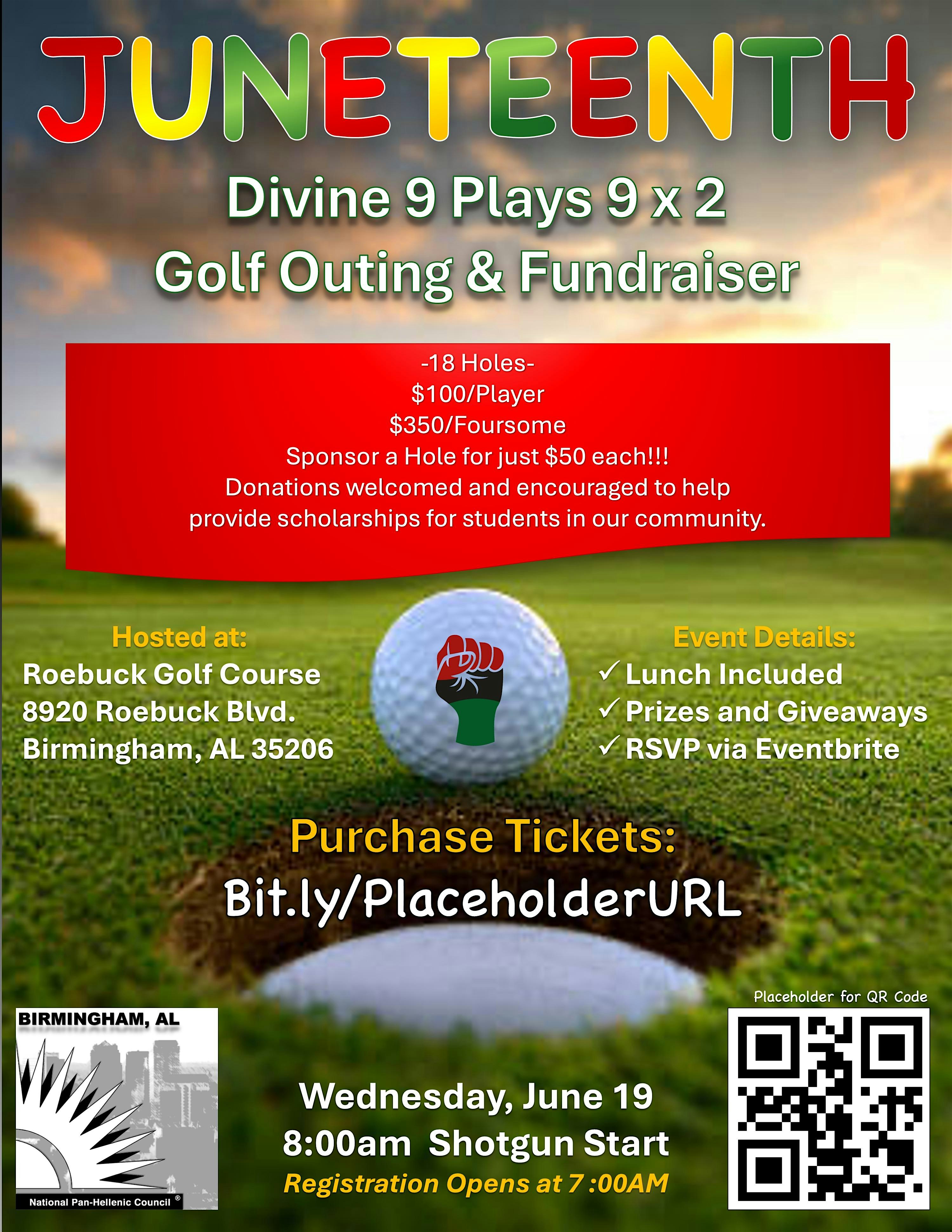 Juneteenth Divine 9 Plays 9 (x2) Golf Outing & Fundraiser