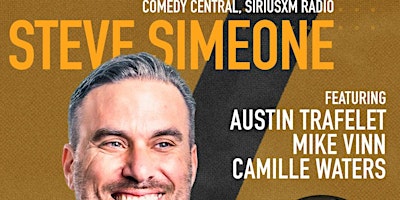 Primaire afbeelding van LIVE STAND UP COMEDY SHOW WITH STEVE SIMEONE & FRIENDS!