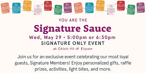 Signature Member Event • Chick-fil-A Elyson primary image
