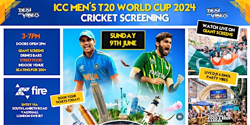 Imagem principal de INDIA VS PAKISTAN CRICKET SCREENING - ICC T20 MEN'S WORLD CUP