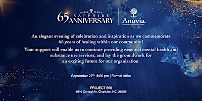 Anuvia Prevention and Recovery Center's 65th Anniversary Celebration primary image