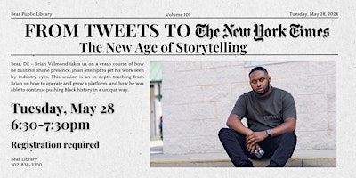 From Tweets to The New York Times: The New Age of Storytelling primary image
