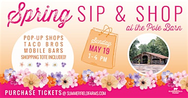 Imagem principal do evento Spring Sip and Shop