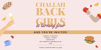 Hauptbild für Challah Back Girls Fourth Anniversary Potluck Brunch