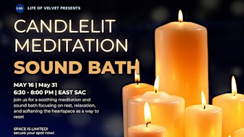 Imagem principal do evento Candlelit Meditation & Sound Bath