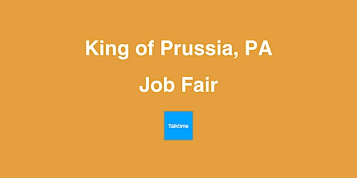 Job Fair - King of Prussia primary image