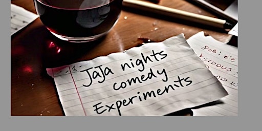 Imagem principal de Jaja Nights presents Comedians x Wine Pairings: Comedy Experiments 6.15 pm